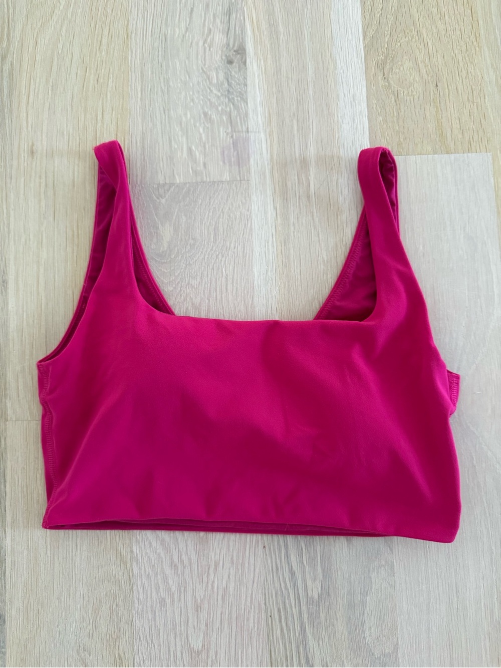 Lululemon Women's Reversible Bra in raspberry pink- light Support
